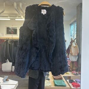 Rabbit knitted vest